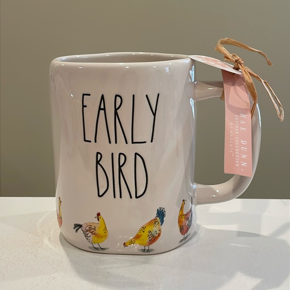 New Rae Dunn EARLY BIRD Rooster 🐓 Mug